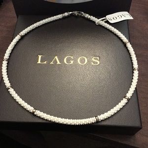LAGOS Caviar Beaded Ceramic 18K Gold necklace